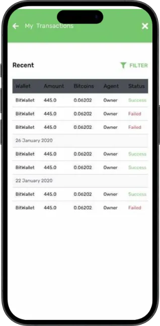 cryptostore transactions